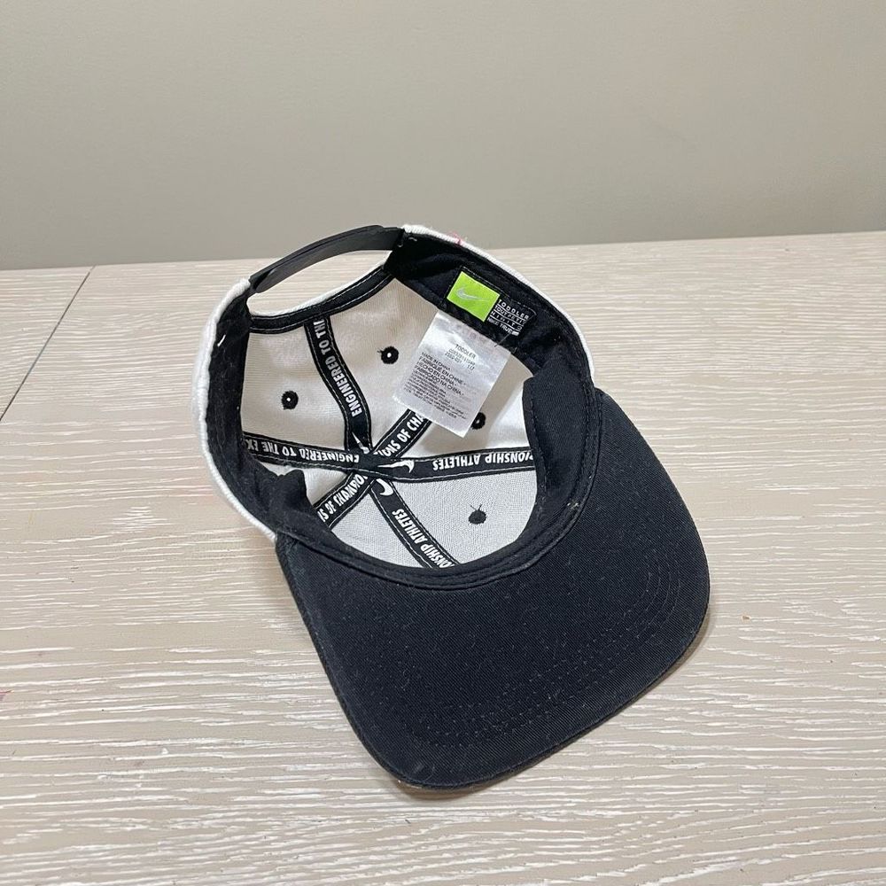 Nike Hat Cap SnapBack White Black Logo Swoosh Adjustable Youth Toddler - Picture 5 of 6